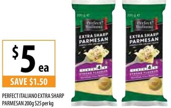 Supabarn Perfect Italiano Extra Sharp Parmesan 200g offer
