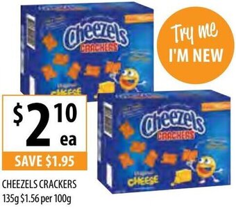 Supabarn Cheezels Crackers 135g offer