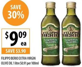 Supabarn Filippo Berio Extra Virgin Olive Oil 1 Litre offer