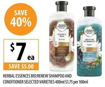 Herbal Essences Bio: Renew Shampoo And Conditioner Selected Varieties 400ml