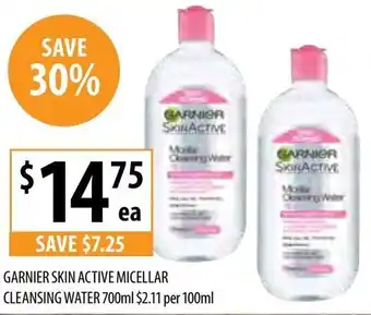 Supabarn Garnier Skin Active Micellar Cleansing Water 700ml offer