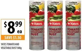 Yates Tomato And Vegetable Dust 500g