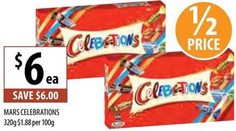 Supabarn Mars Celebrations 320g offer