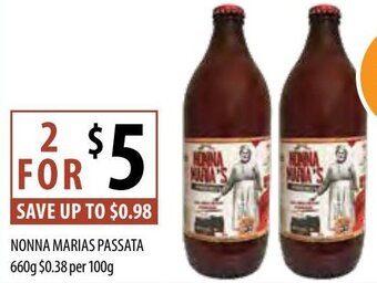 Supabarn Nonna Marias Passata 660g offer