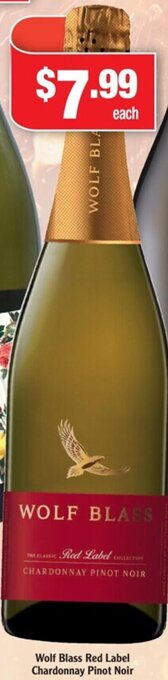 Liquor Stax Wolf Blass Red Label Chardonnay Pinot Noir offer