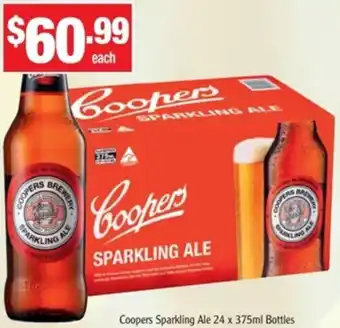 Liquor Stax Coopers Sparkling Ale 24x375ml Bottles offer