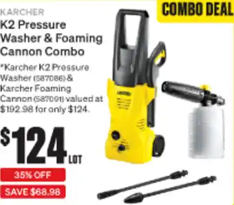 SuperCheap Auto Karcher K2 Pressure Washer & Foaming Cannon Combo offer