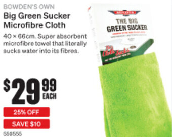Bowden's Own Big Green Sucker Microfibre Cloth