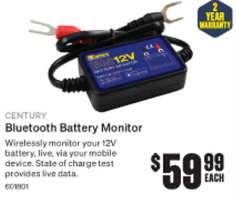 SuperCheap Auto Century Bluetooth Battery Monitor offer