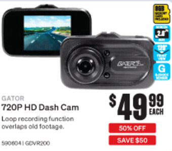 SuperCheap Auto Gator 720P HD Dash Cam offer