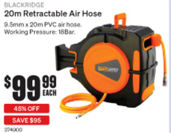 SuperCheap Auto Blackridge 20m Retractable Air Hose offer