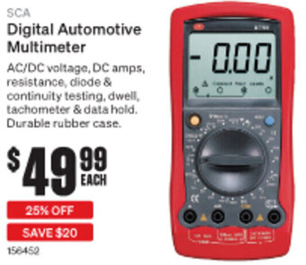 SuperCheap Auto SCA Digital Automotive Multimeter offer