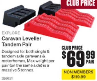 SuperCheap Auto Explore Caravan Leveller Tandem Pair offer