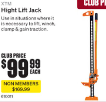 SuperCheap Auto XTM Hight Lift Jack offer