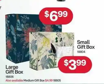 Australia Post Large or small gift box offer
