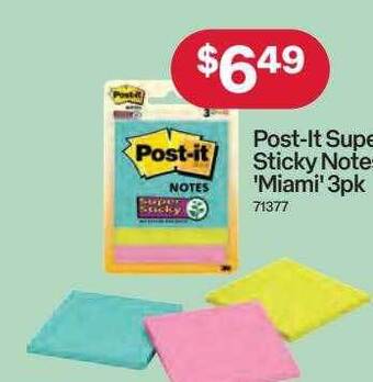 Australia Post Post-it super sticky notes miami offer