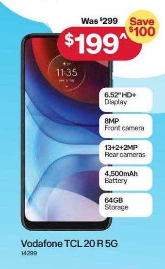 Australia Post Vodafone tcl 20 r 5g offer