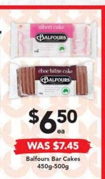 Drakes Balfours bar cakes offer