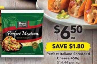 Drakes Perfect italiano shredded cheese offer