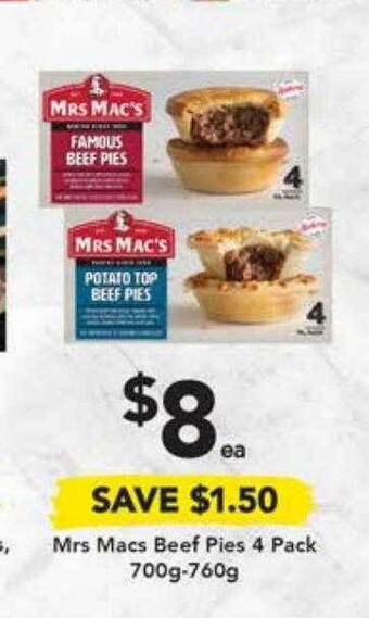 Mrs macs beef pies