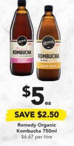 Drakes Remedy organic kombucha offer