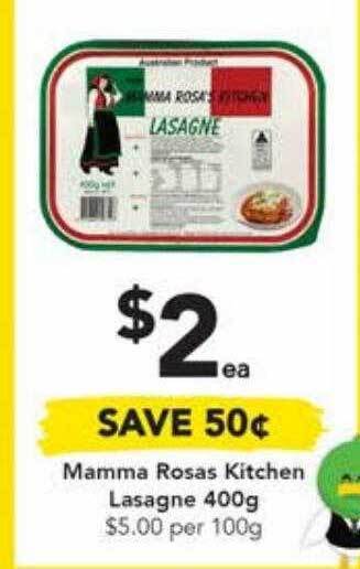 Drakes Mamma rosas kitchen lasagne offer