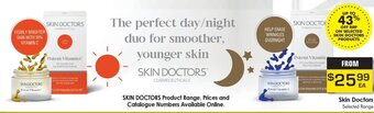 Pharmacy Direct Skin Doctors Selected Range offer