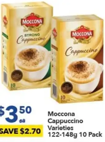 Ritchies Moccona Cappuccino Varieties 122-148g 10 Pack offer