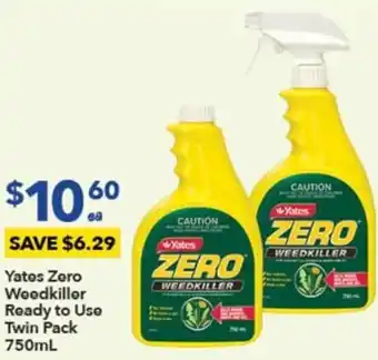 Yates Zero Weedkiller Ready To USe Twin Pack 750ml