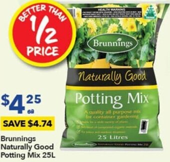 Ritchies Brunnings Naturally Good Potting Mix 25L offer