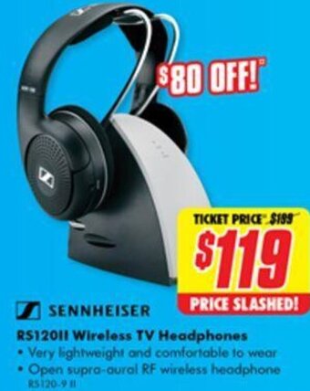 The Good Guys Sennheiser RS120II Wireless TV Headphones offer