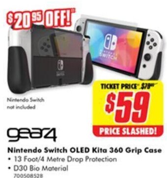 gear4 Nintendo Switch OLED Kita 360 Grip Case
