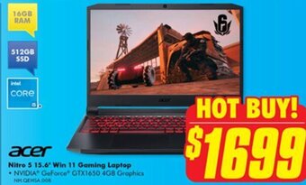 The Good Guys acer Nitro 5 15.6" Win 11 Gaming Laptop offer