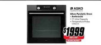 The Good Guys Asko 60 cm pyrolytic oven - anthracite offer