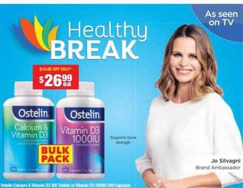 Chemist Warehouse Ostelin calcium & vitamin d3 offer
