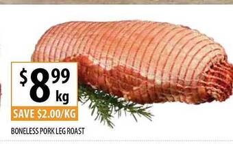 Supabarn Boneless pork leg roast offer
