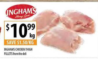 Supabarn Inghams chicken thigh fillets offer