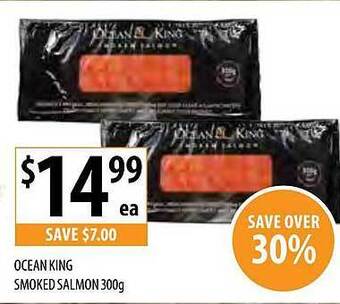 Supabarn Ocean king smoked salmon offer