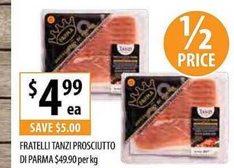 Fratelli tanzi prosciutto di parma