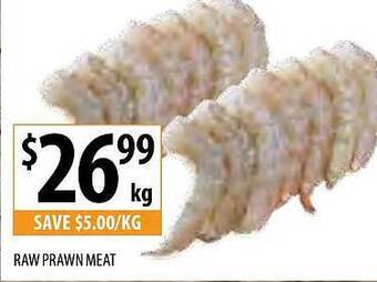 Supabarn Raw prawn meat offer