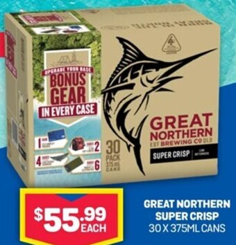 Bottlemart Great Northern Super Crisp 30x375ml offer
