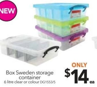 Box Sweden Storage Container