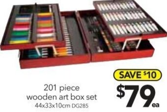 Cheap as Chips 201 Piece Wooden Art Box Set offer