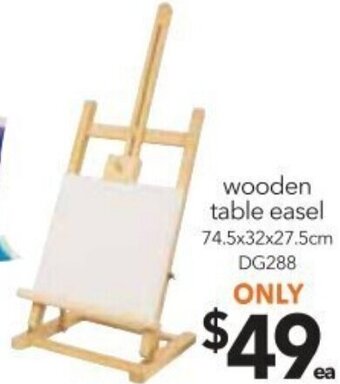 Cheap as Chips Wooden Table Easel offer