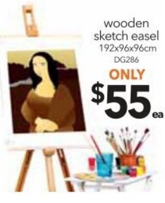 Cheap as Chips Wooden Sketch Easel offer