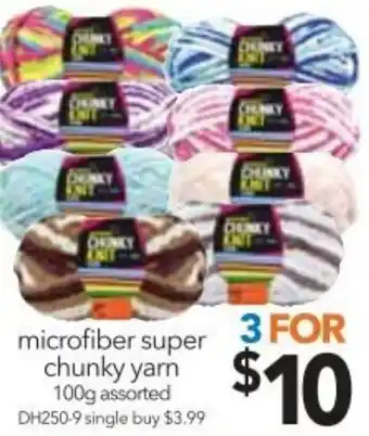 Cheap as Chips Microfiber Super Chunky Yarn offer