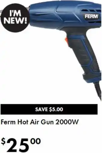 The Reject Shop Ferm Hot Air Gun 2000W offer