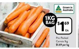 Foodworks Pre-packed carrots offer