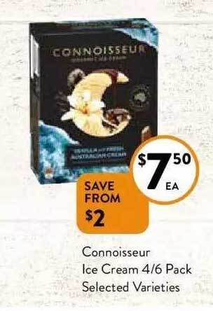 Foodworks Connoisseur ice cream offer