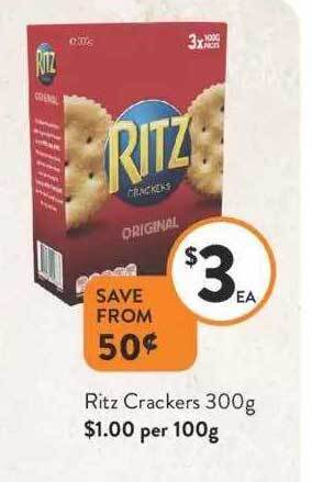 Foodworks Ritz crackers offer